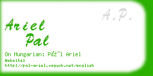 ariel pal business card